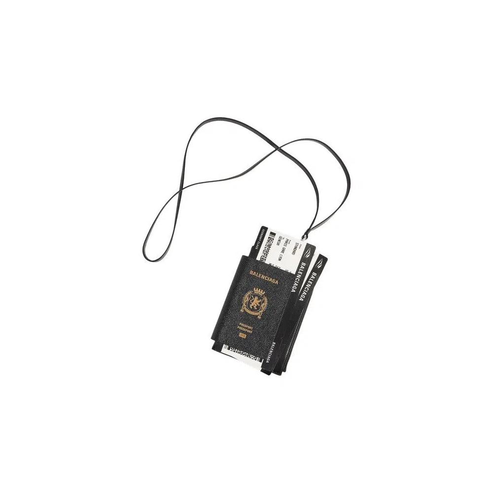 Кошельки Balenciaga Passport Phone Holder 'Black' 2