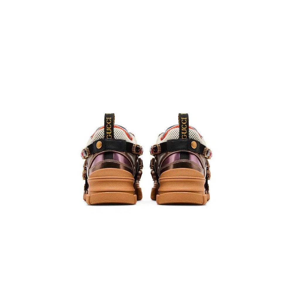 Кроссовки Gucci Wmns Flashtrek Crystals 'Multi-Color Metallic' 6