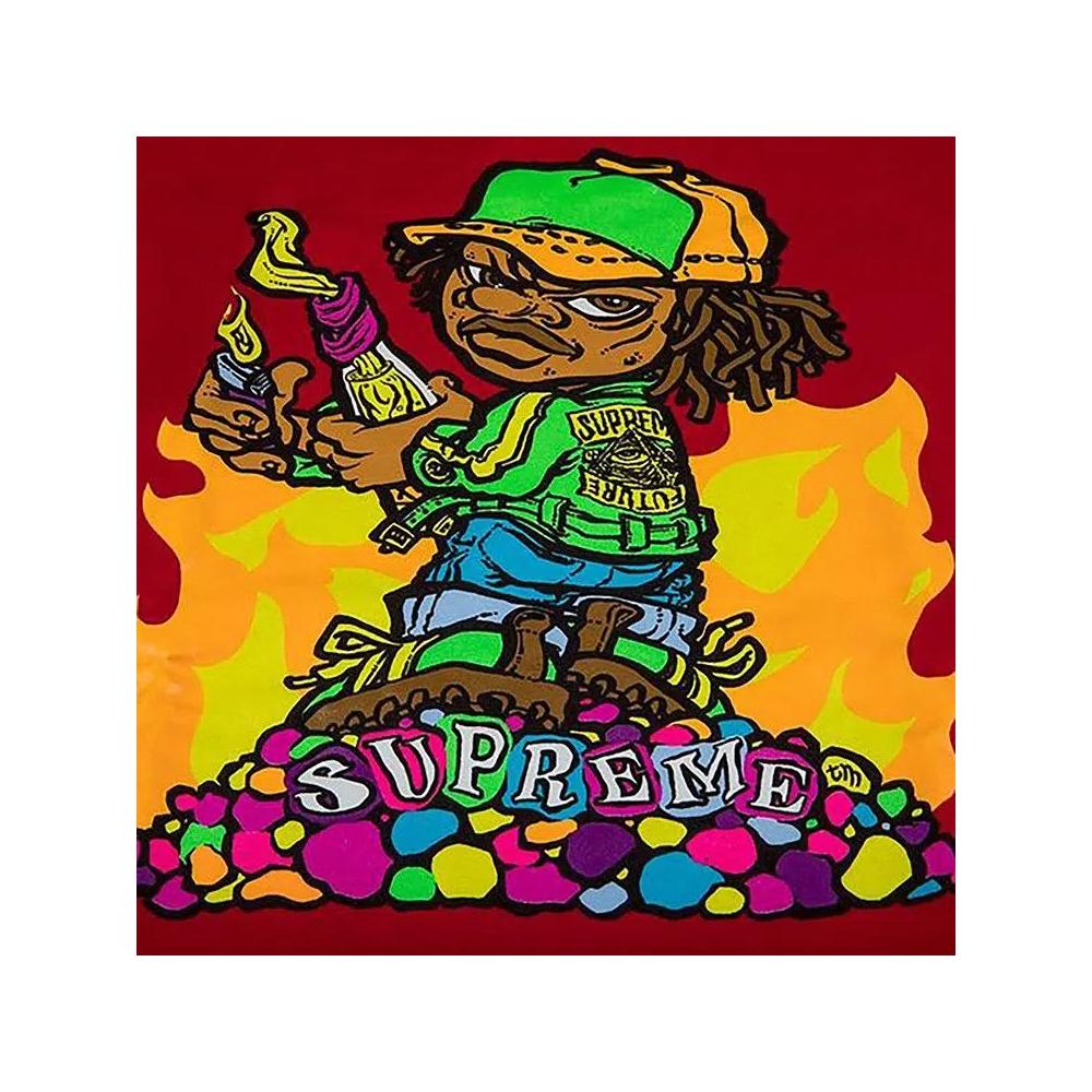 Футболки Supreme Molotov Kid Tee 'Красный' 2