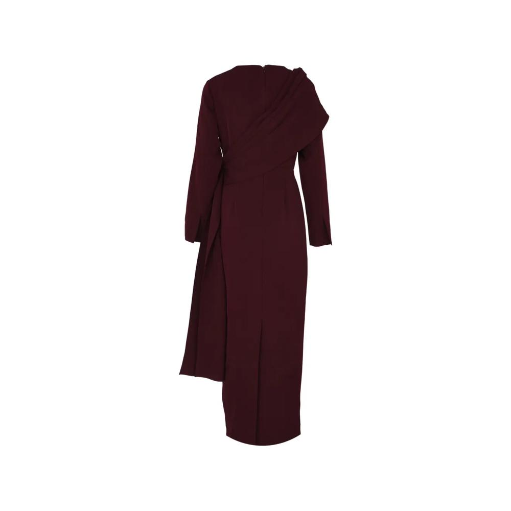 pleated wrap-around maxi dress 2
