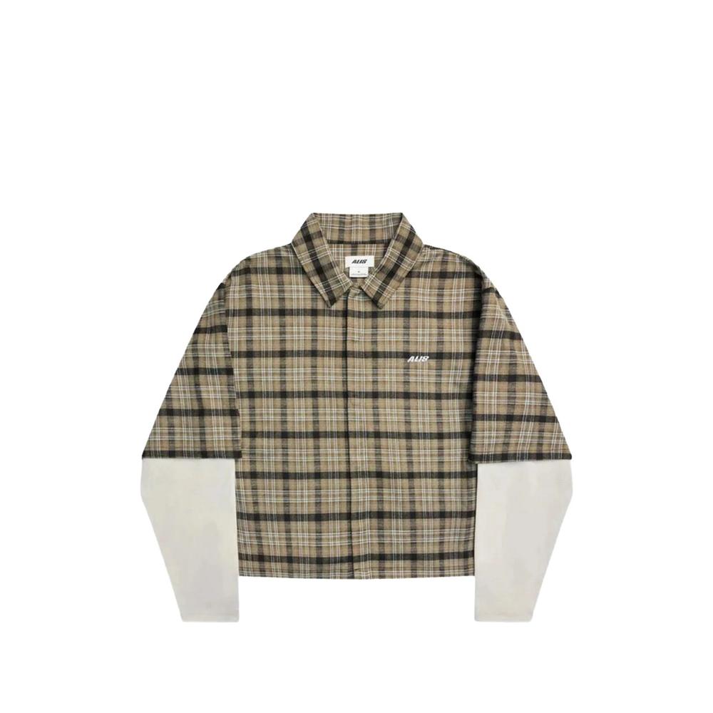 check-pattern double-layered shirt 1