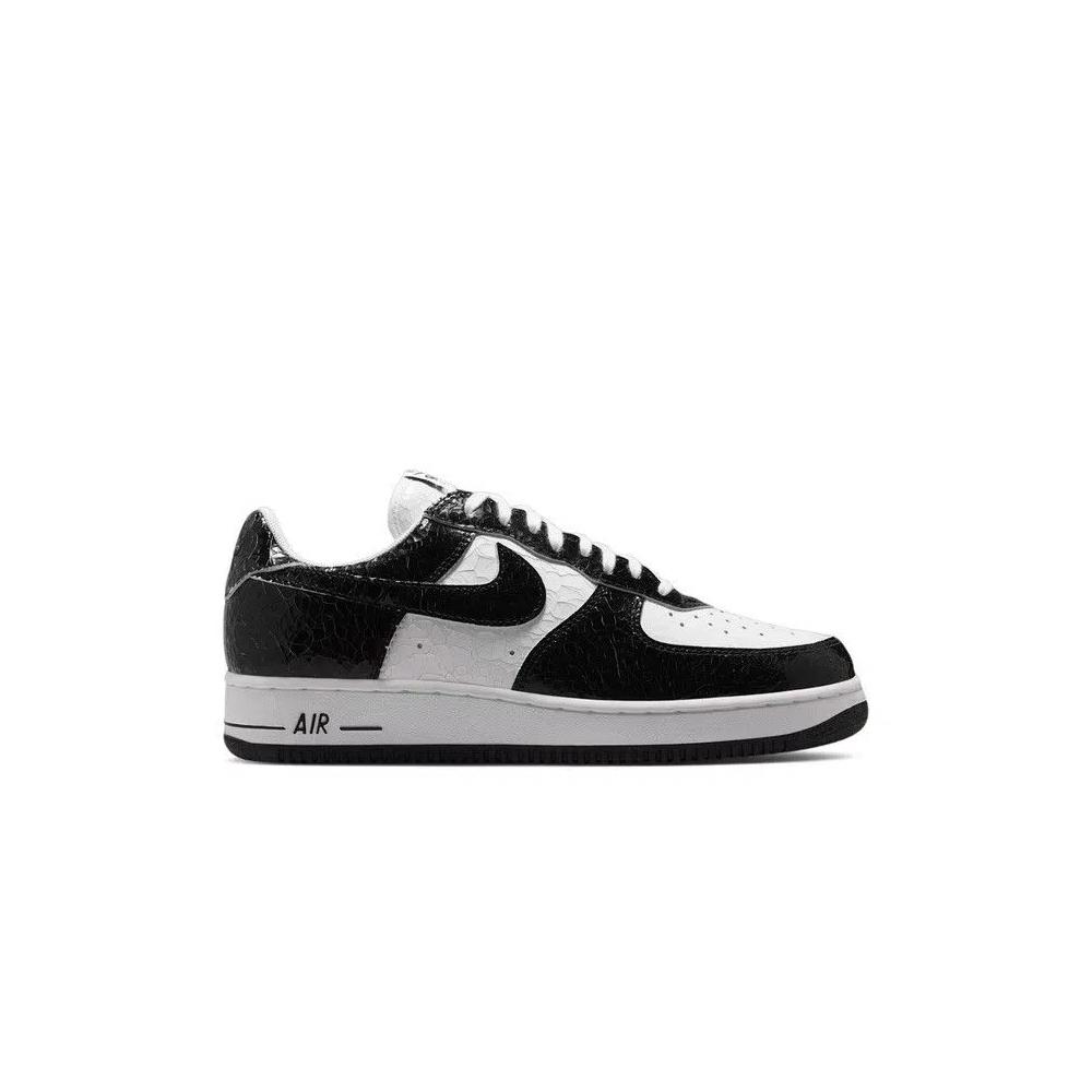 Обувь Nike Air Force 1 '01 Cracked Leather Black White* 1