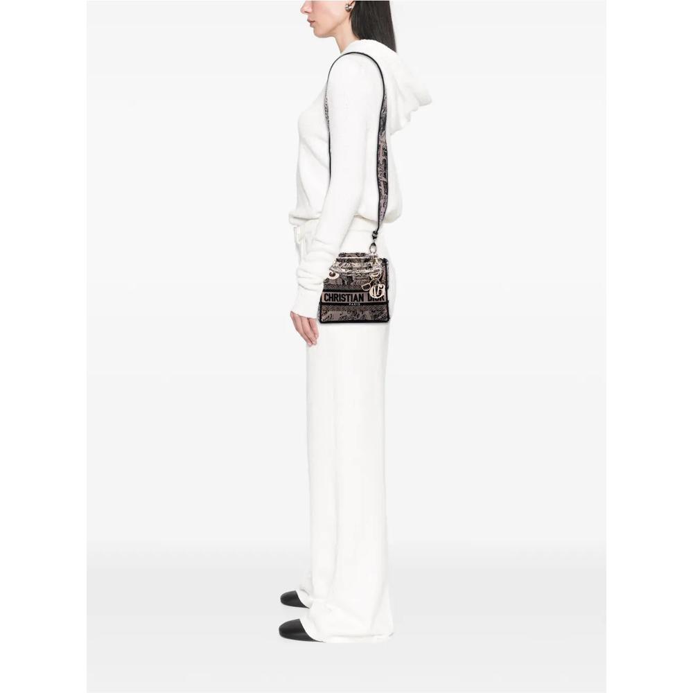Сумка-сэтчел Mini Embroidered Canvas Plan de Paris Lady D Lite (2023 год) 2