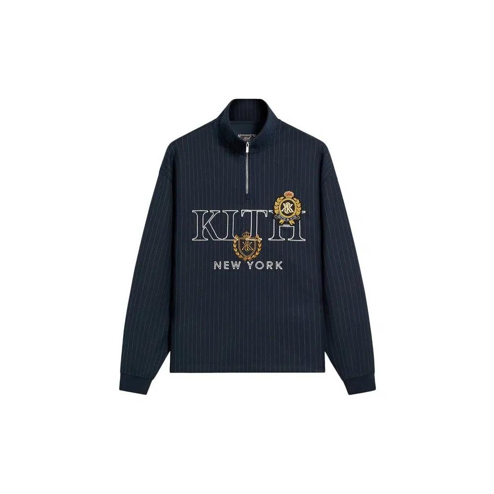 Полузастежки Kith Double Weave Nelson Quarter Zip 'Nocturnal' 1
