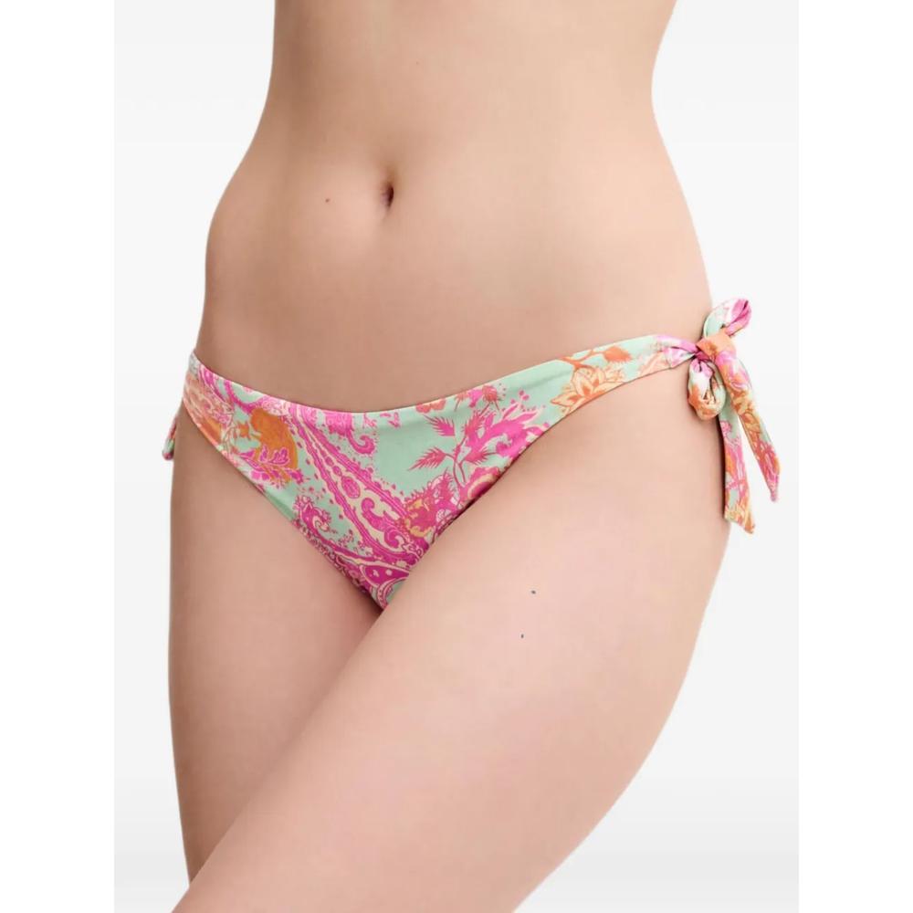 paisley-print side-tie bikini bottoms 1