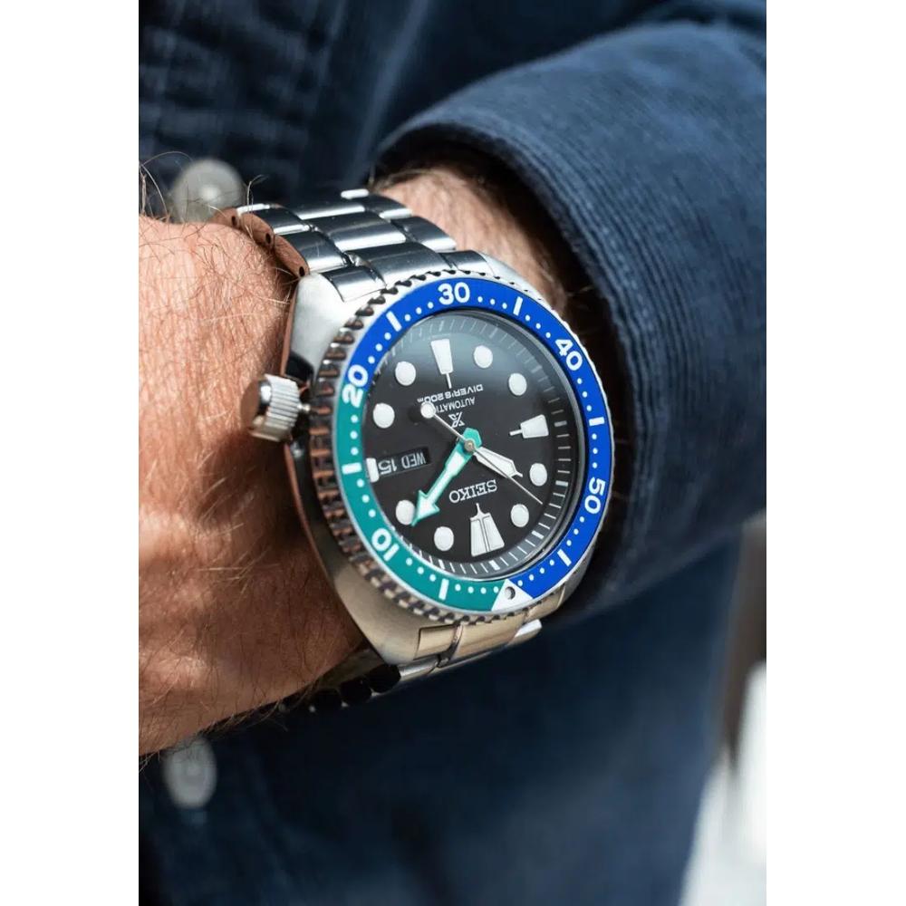 Seiko Prospex Turtle 'Tropical Lagoon' специальное издание, стальной браслет, дайверские 200 м, механические часы, SRPJ35K1 6