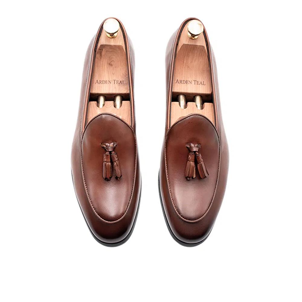 Лоферы бельгийские Esquel Chestnut с рантом Blake 6
