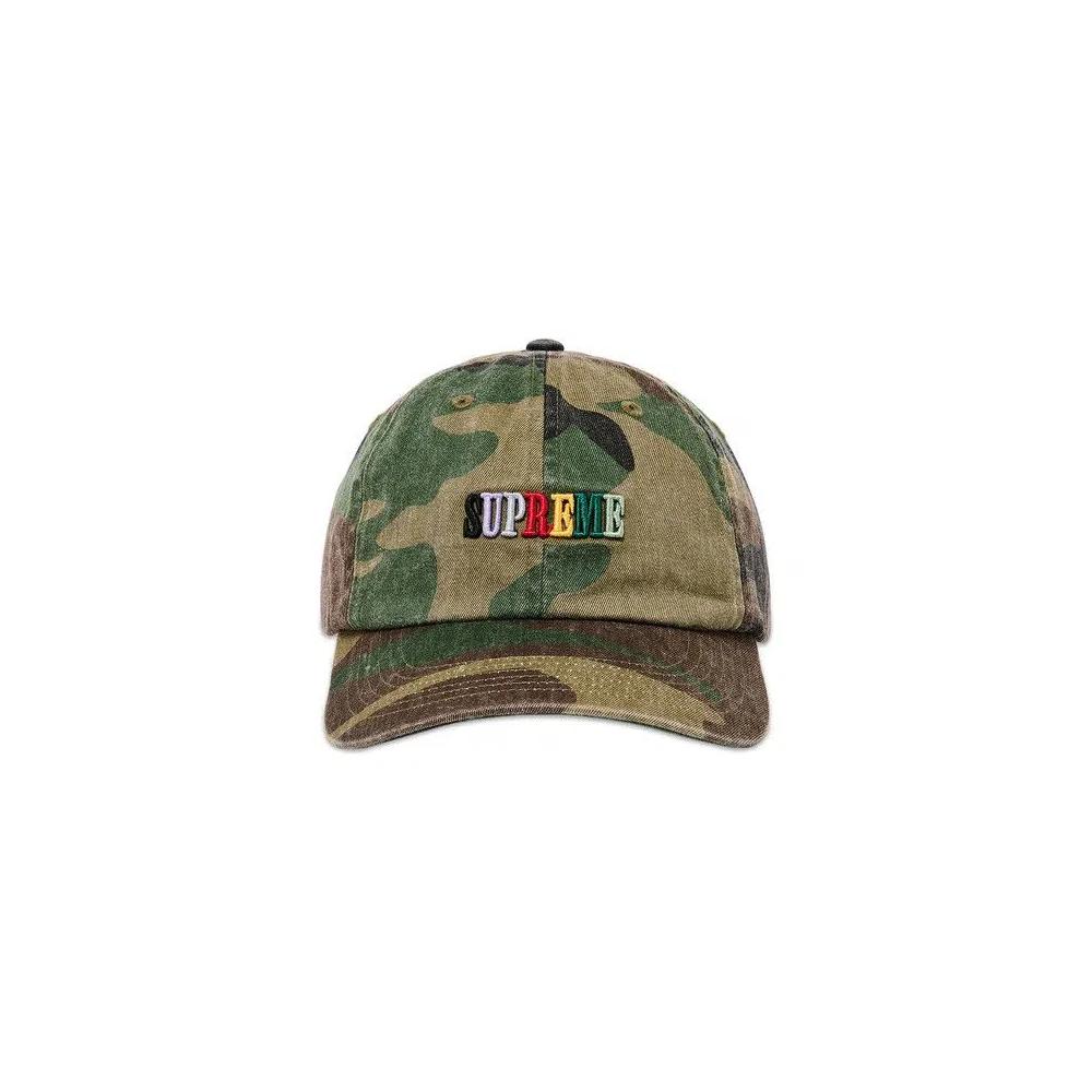 Бейсболки Supreme Pigment Dye 6-Panel 'Woodland Camo' 1