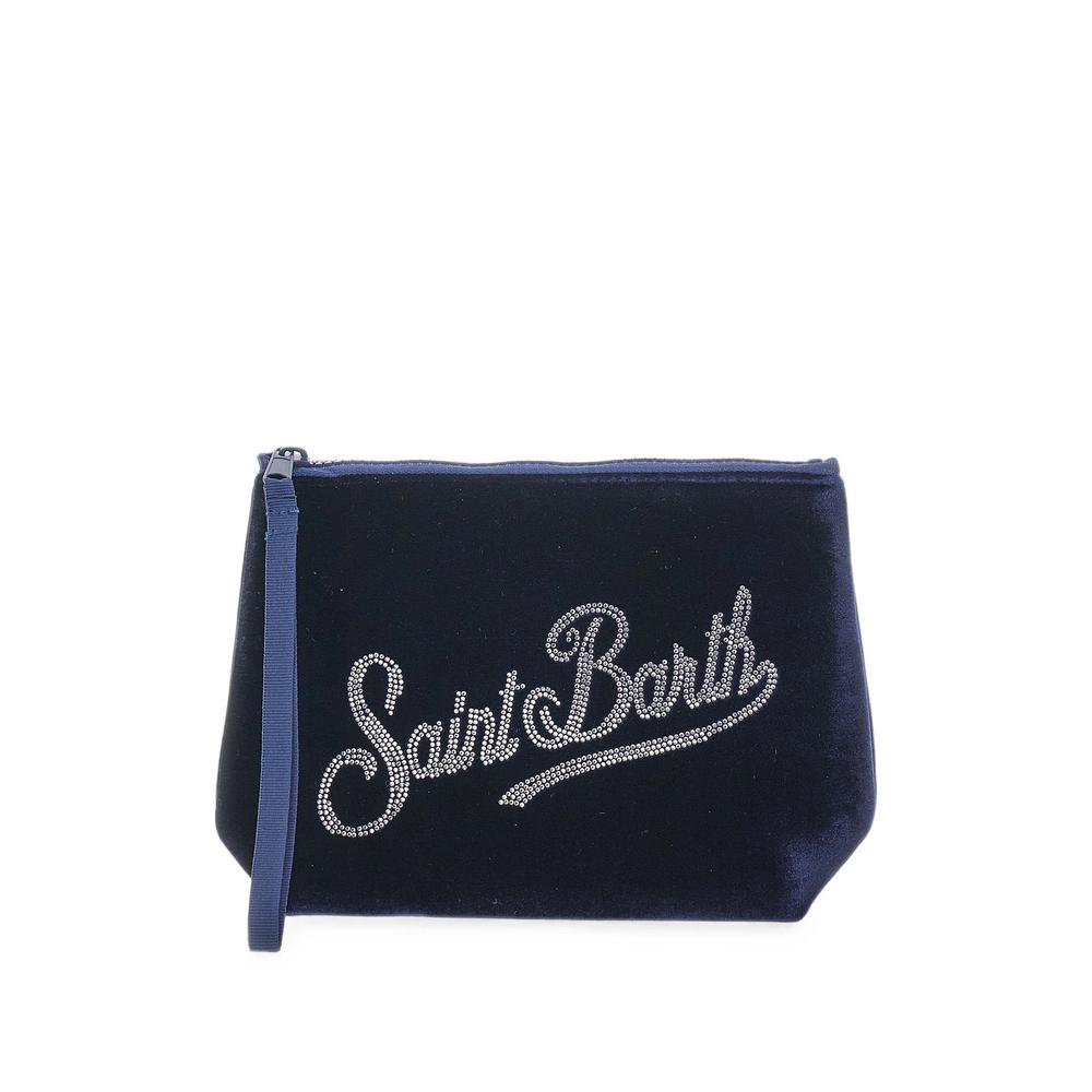 Saint Barth strass-embellished clutch bag 1