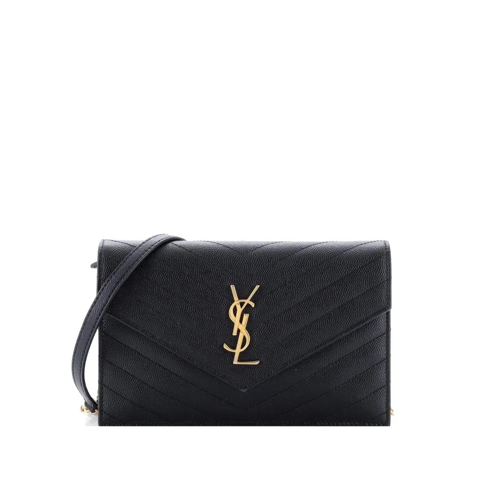 Маленькая сумка через плечо Classic Monogram Wallet on Chain Matelasse Chevron 1