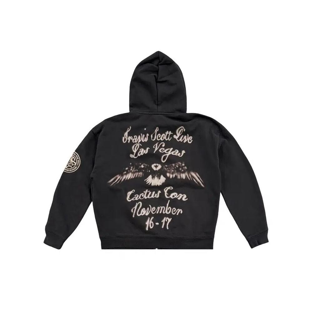 Толстовки на молнии Cactus Jack by Travis Scott Utopia My Eyes Zip Hoodie 'Black' 2
