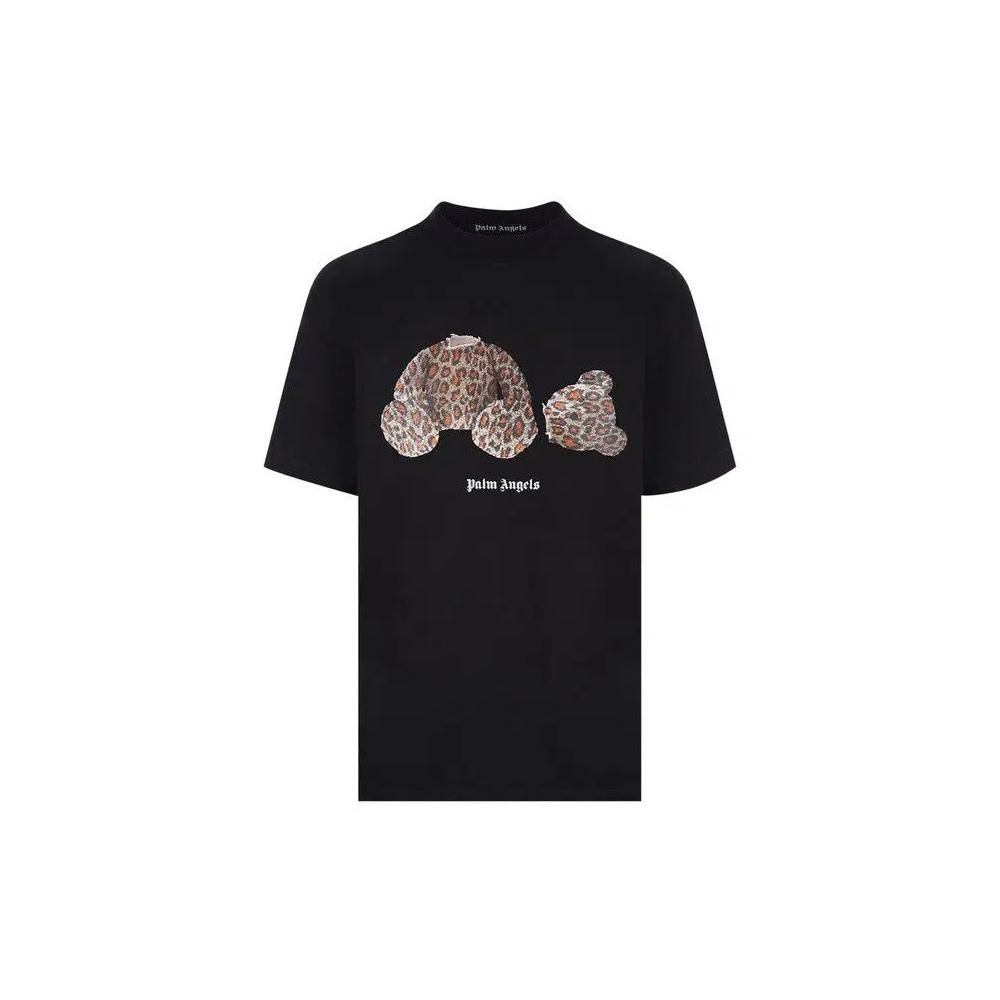 Футболки Palm Angels Leopard Bear Classic Tee 'Black/Brown' 1