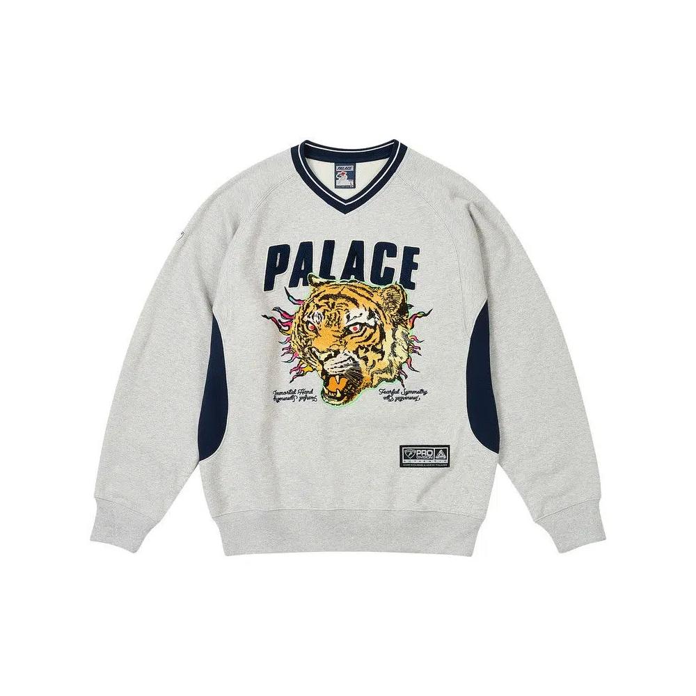 Топы Palace Tora Tora Crew 'Grey Marl' 1