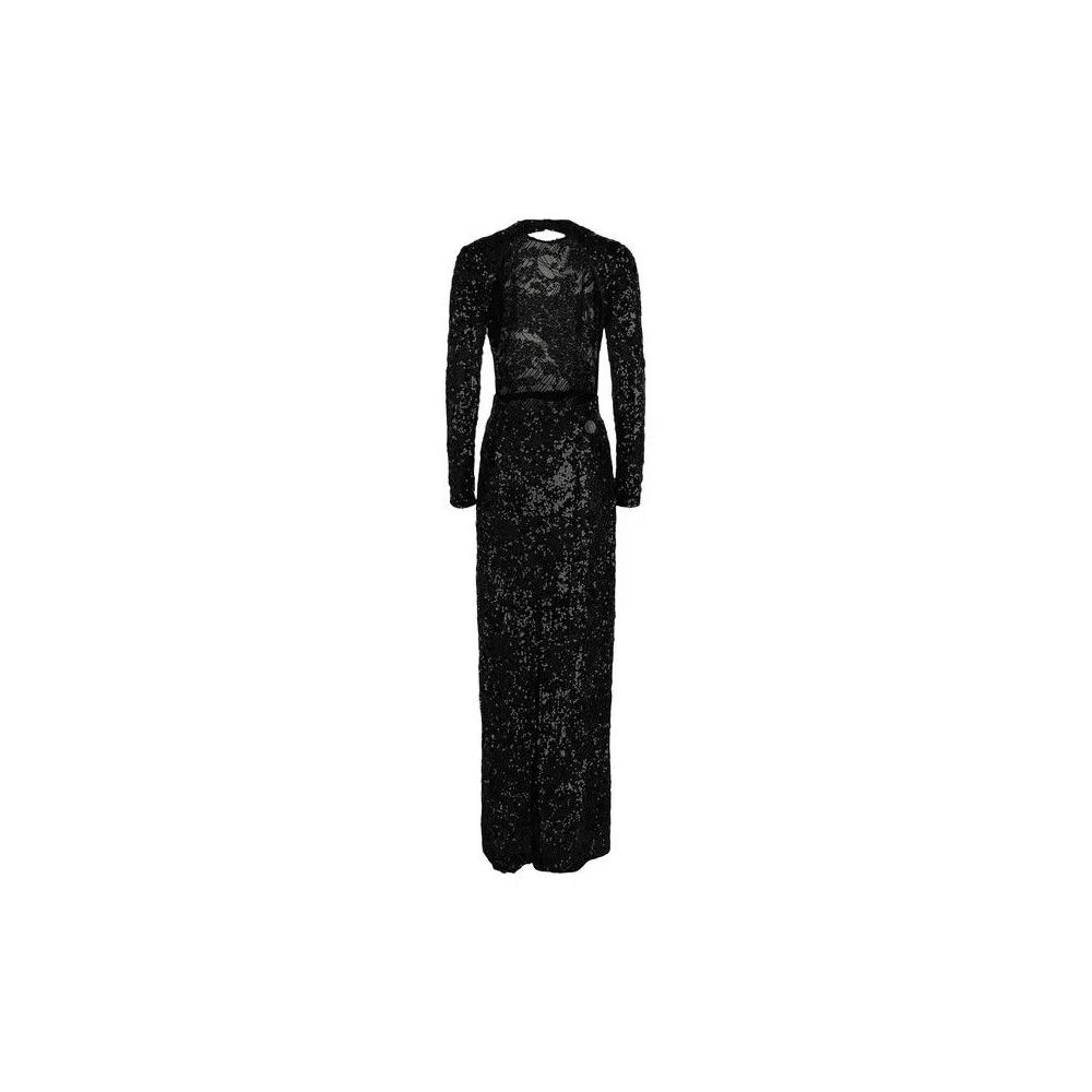 Платья Givenchy Embroidered Sequin Gown with Cutout Detail 'Black' 2