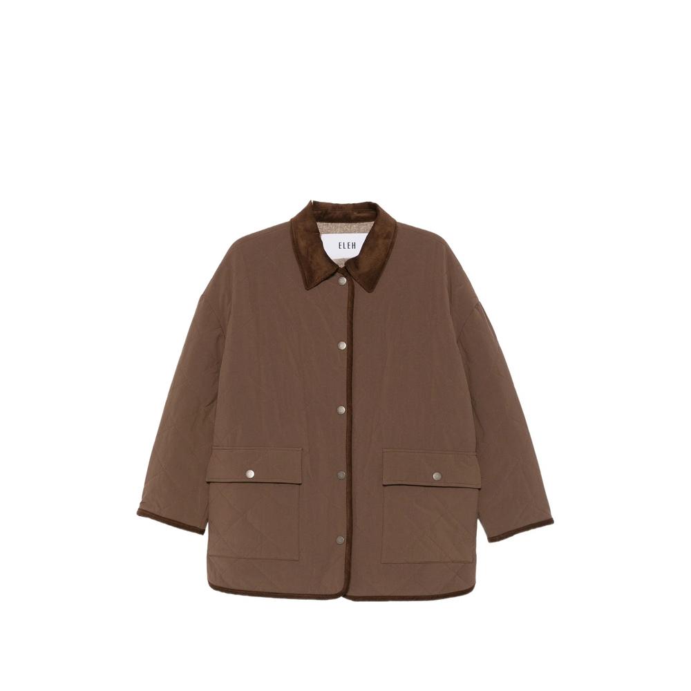 quilted corduroy-collar jacket 1