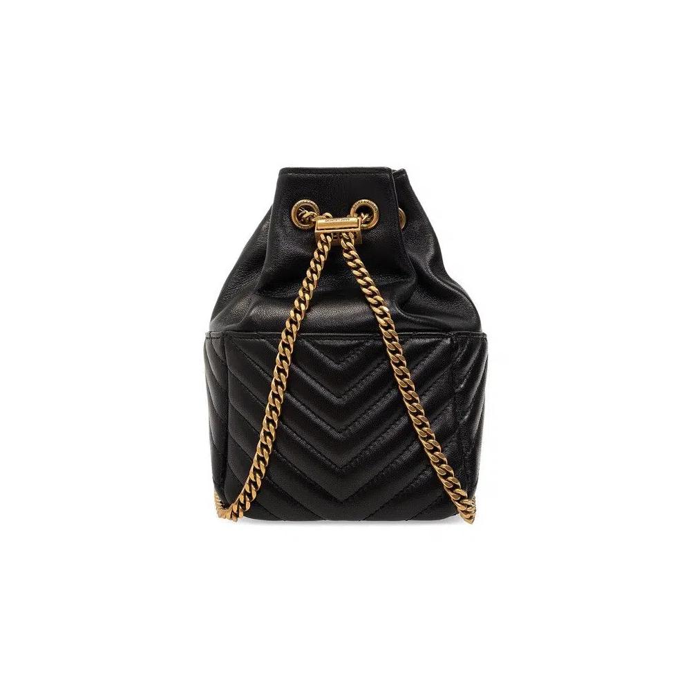 Сумки-ведра Saint Laurent Joe Nano Quilted Bucket Bag 'Черный' 2