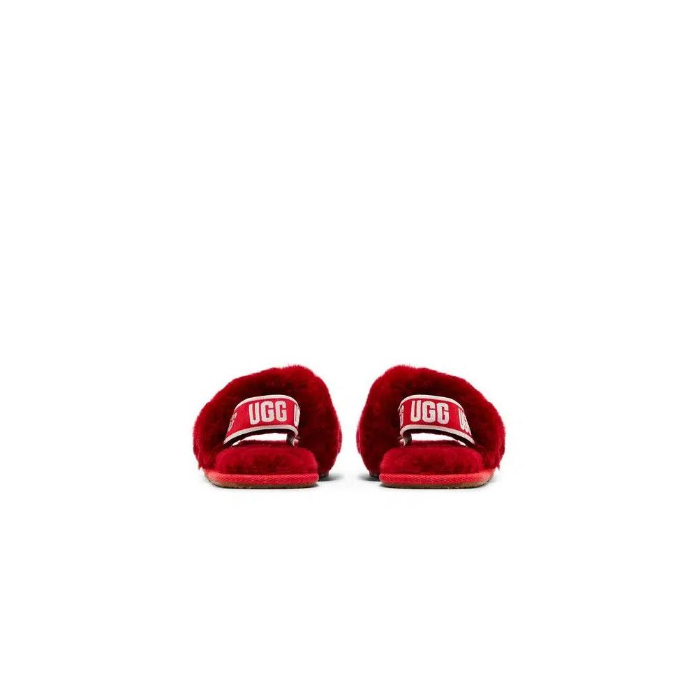 Слайды UGG Fluff Yeah Slide Toddler 'Ribbon Red' 6