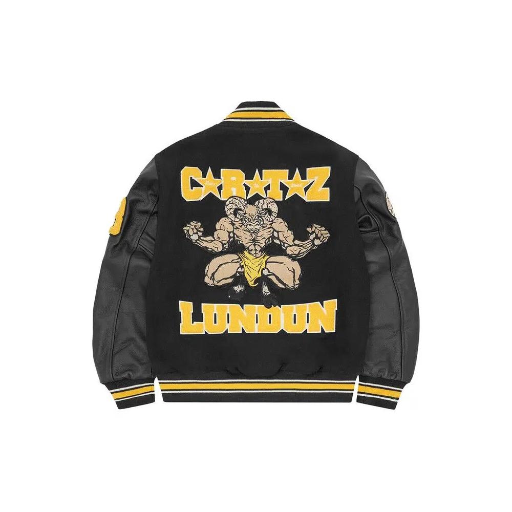 Варсити-куртки Corteiz CRTZ Goat Varsity Jacket «Black» 2