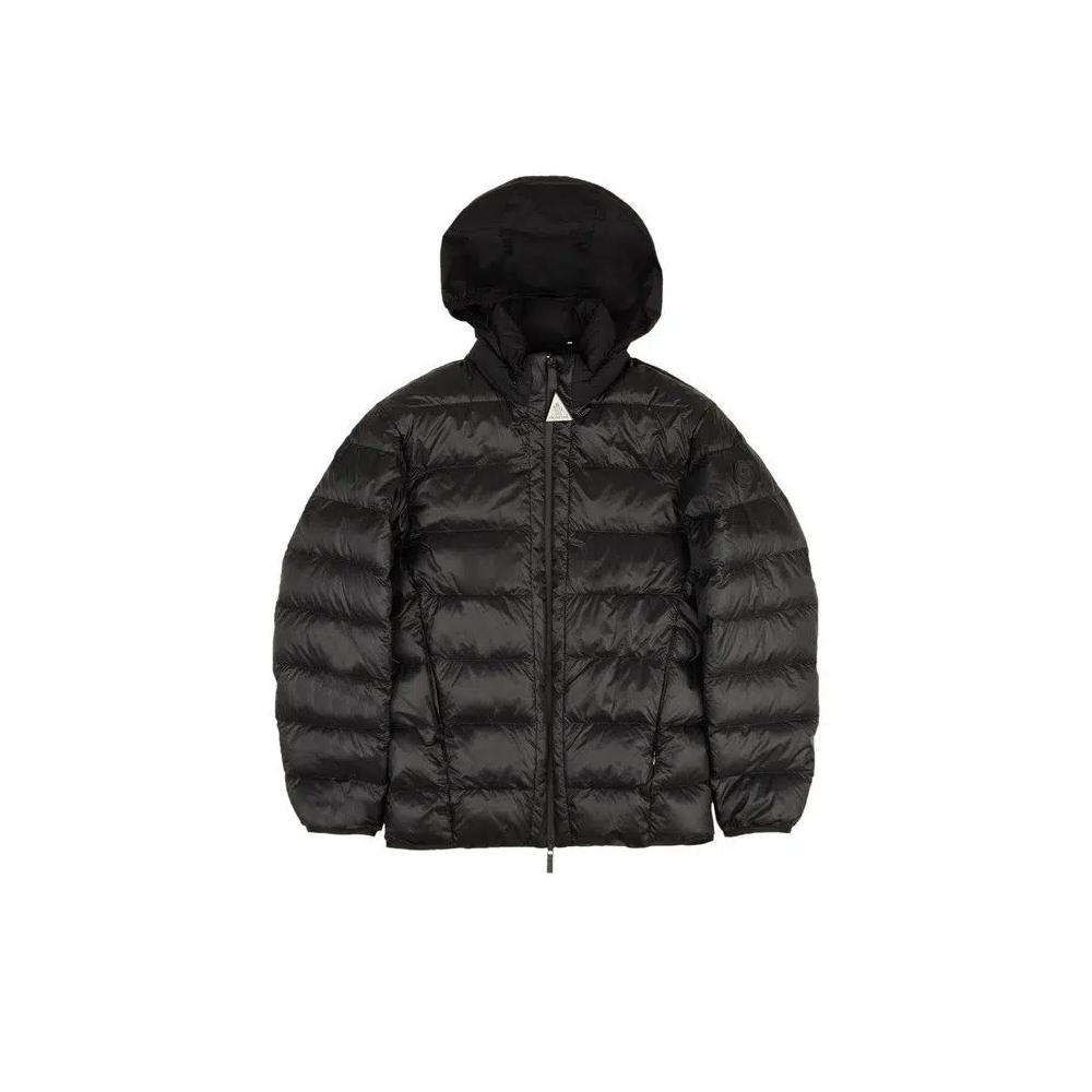 Пуховики Moncler Logo Peyre Down Puffer Jacket Coat «Черный» 1