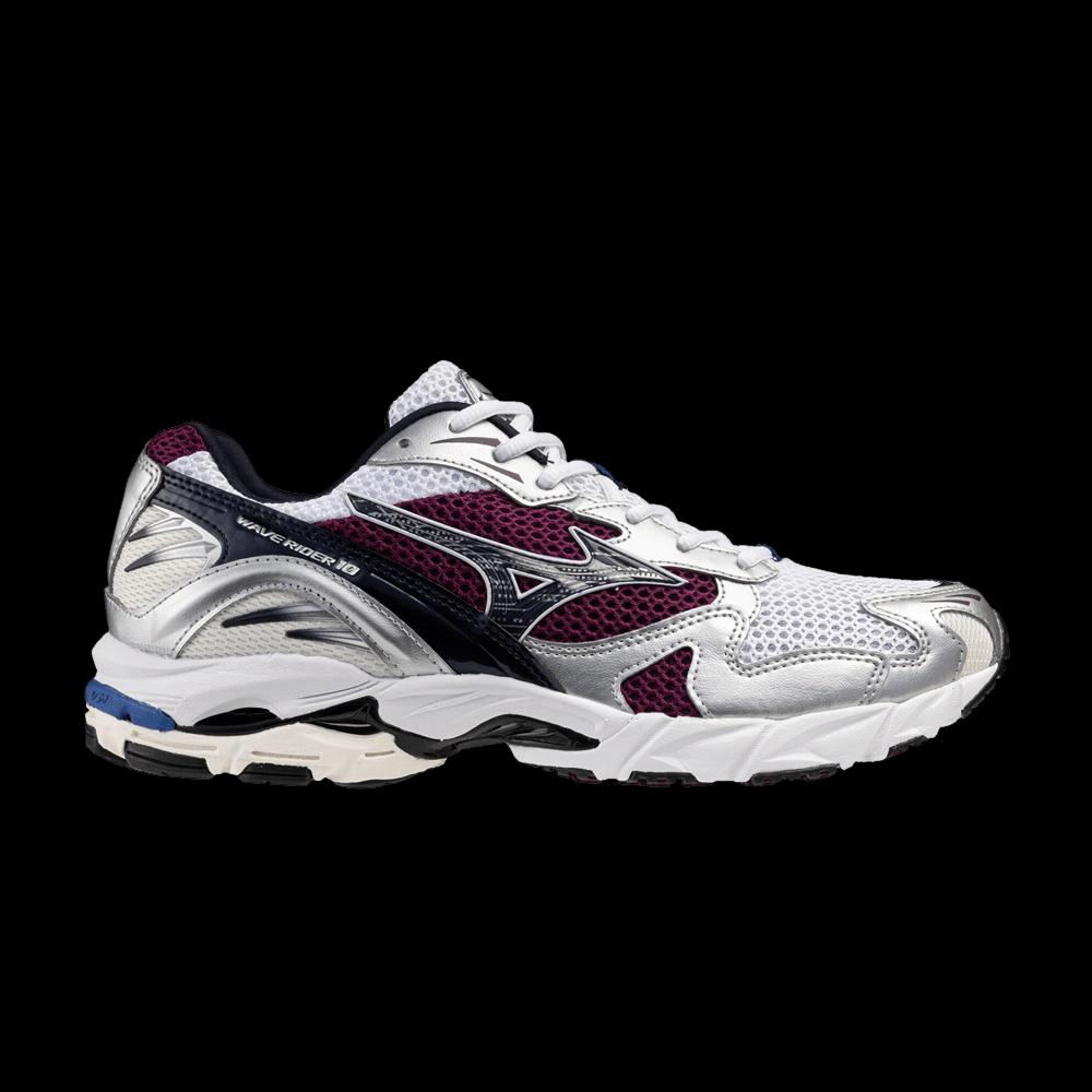 Кроссовки Mizuno Wave Rider 10 'White Dark Purple' 1