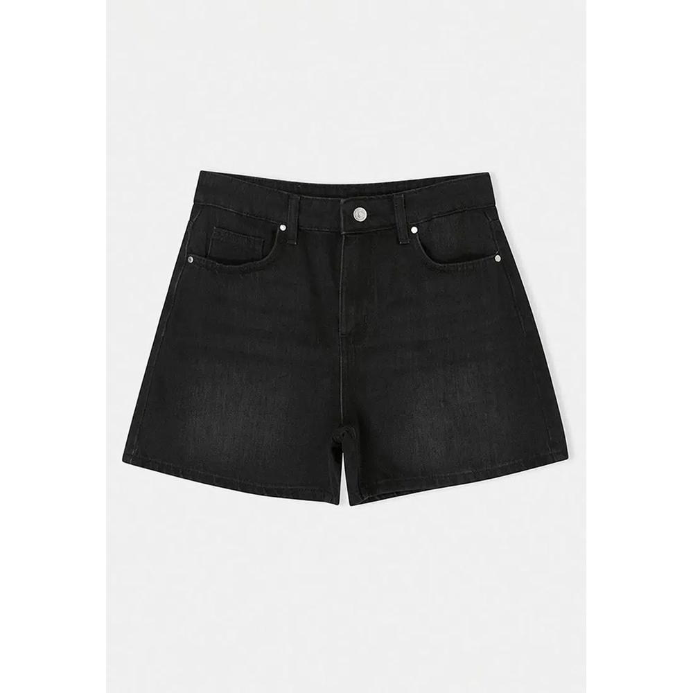 Премиальные черные шорты из смесовой ткани Tencel в стиле City Boy Twoss26Sr186 6