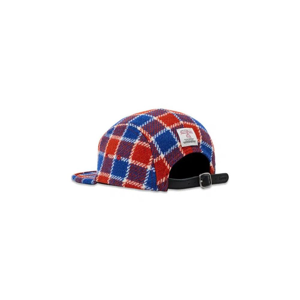 Кепки Supreme Harris Tweed Camp Cap 'Red Plaid' 3