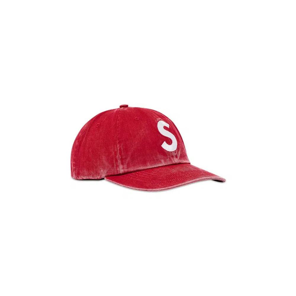 Кепка Supreme Pigment Coated S Logo 6 Panel 'Красный' 2