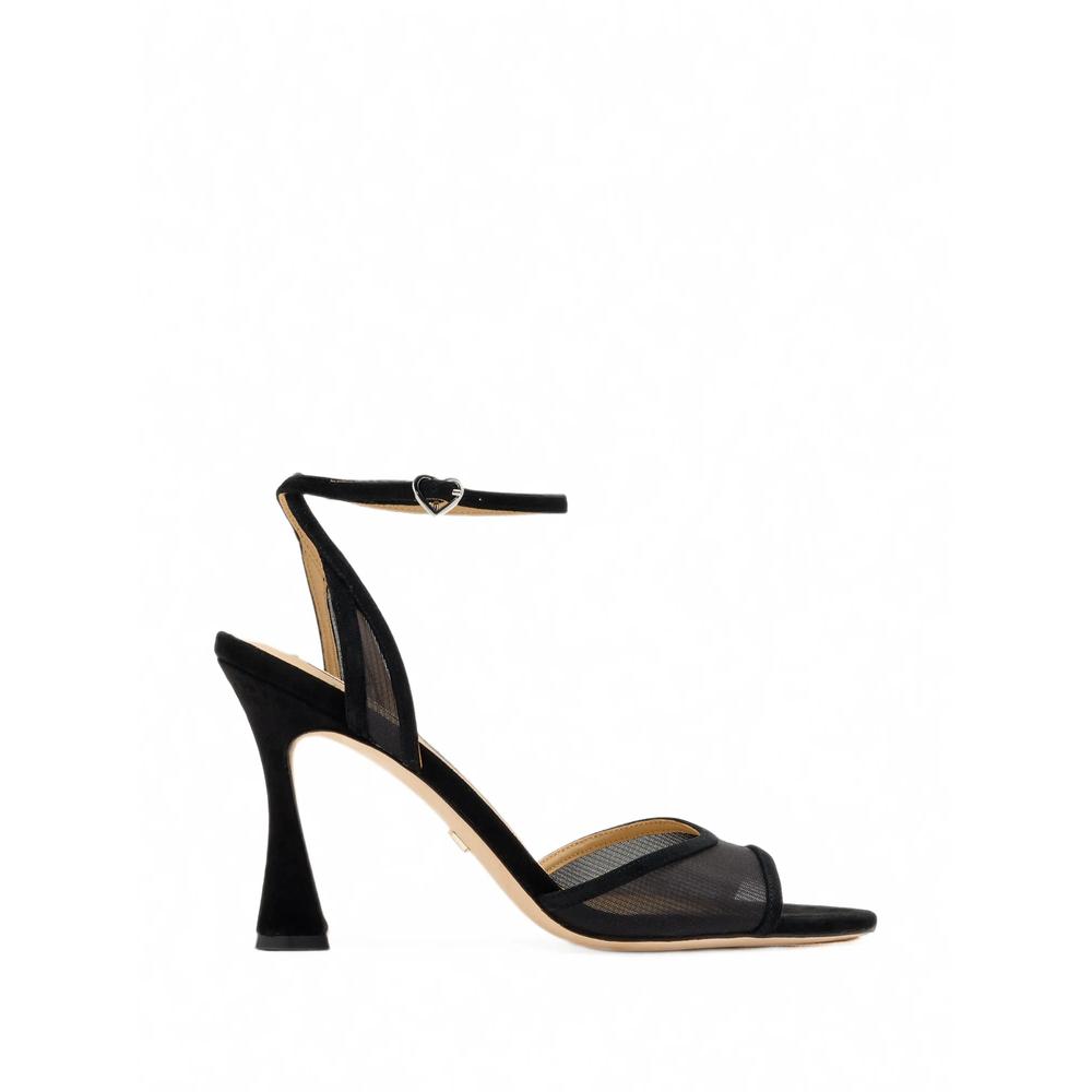 Ysabel mesh-panel suede sandals 1