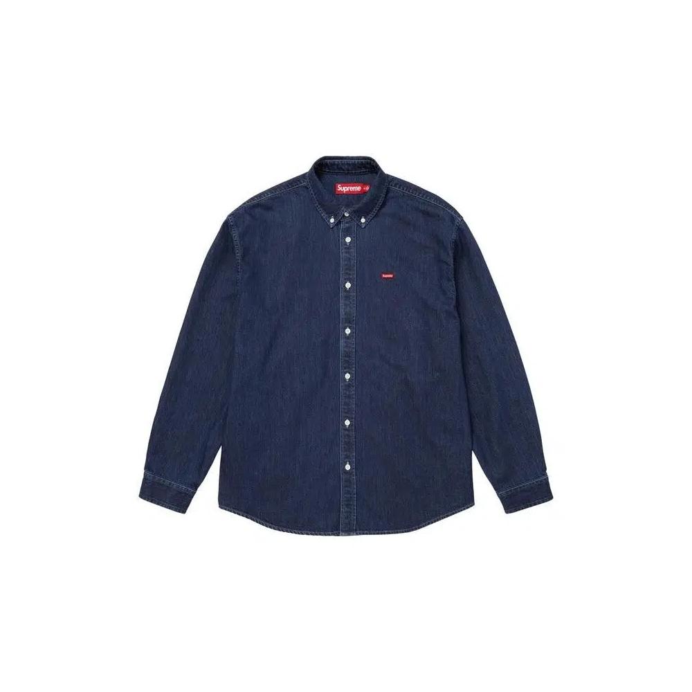 Рубашки и топы Supreme Small Box Denim Shirt 'Indigo' 1
