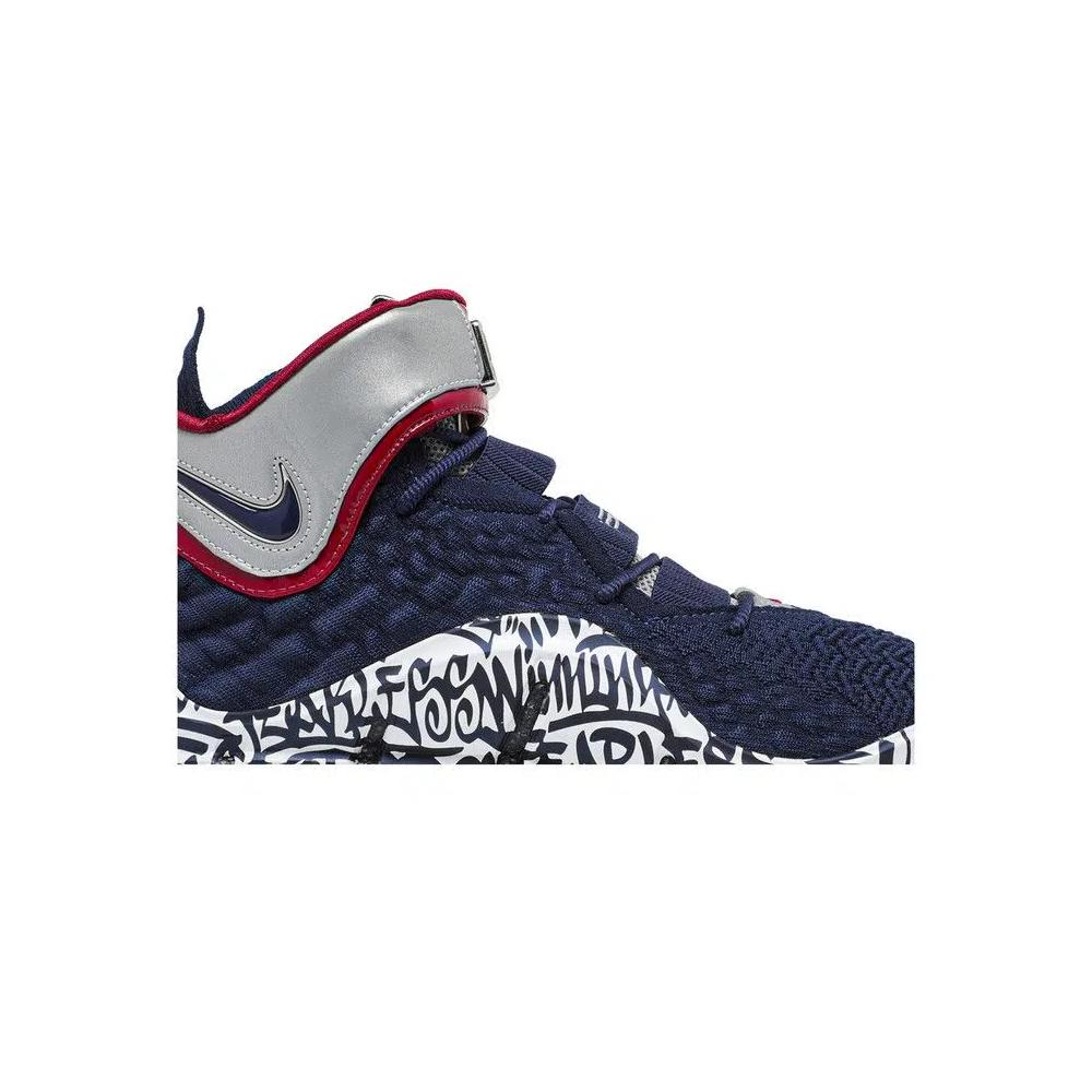 Кроссовки Nike LeBron 17 'LeBron 4 Cold Blue Graffiti' 2
