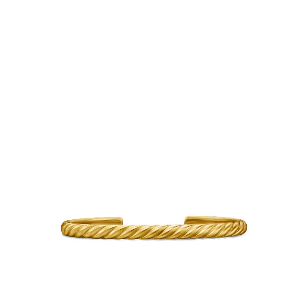 Браслет-кафф Sculpted Cable из желтого золота (5.5 мм) 1