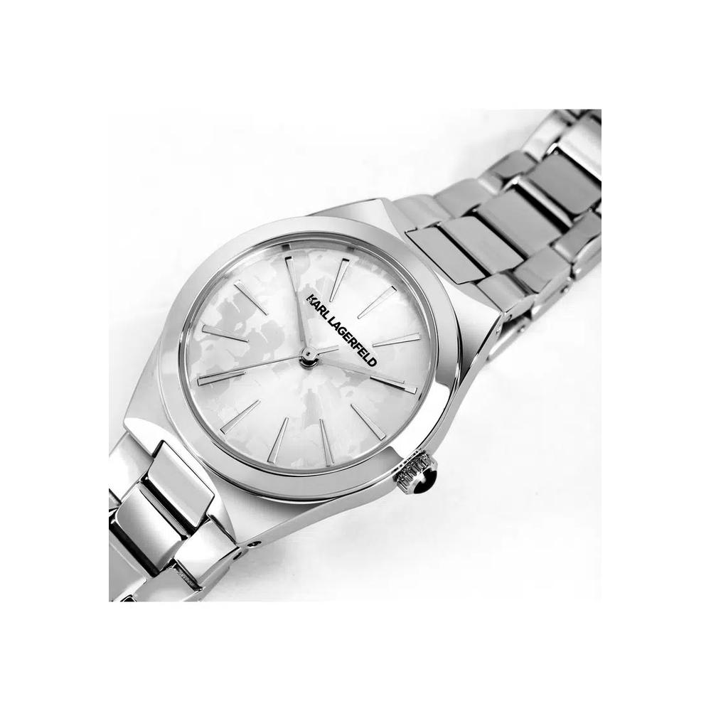【Гарантия 2 года】Женские кварцевые часы KARL LAGERFELD Hamburg Collection 30 мм из серебра R0553105512 4