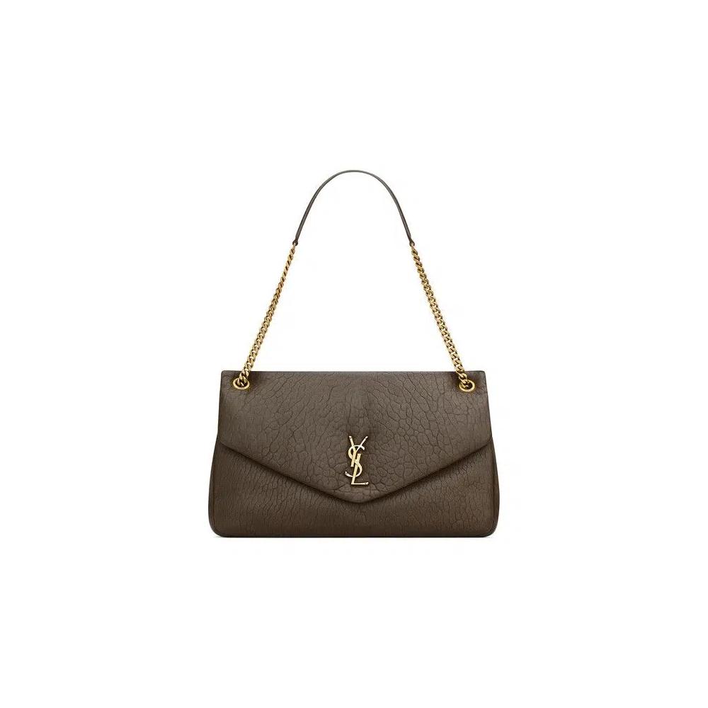 Сумки через плечо Saint Laurent Large Calypso Chain Bag 'Light Musk' 1