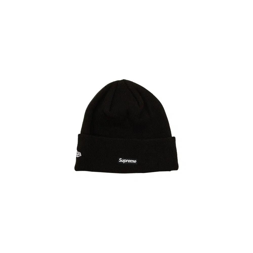 Шапки-бини Supreme New Era Script Beanie «Black» 2