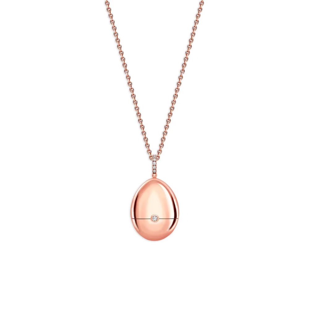 Колье Fabergé Essence Heart Surprise из розового золота с рубином 2