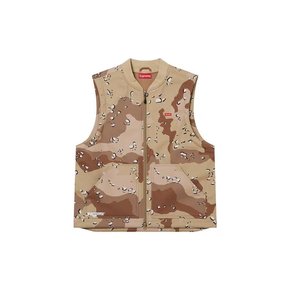 Жилеты Supreme x WINDSTOPPER Work Vest 'Chocolate Chip Camo' 1