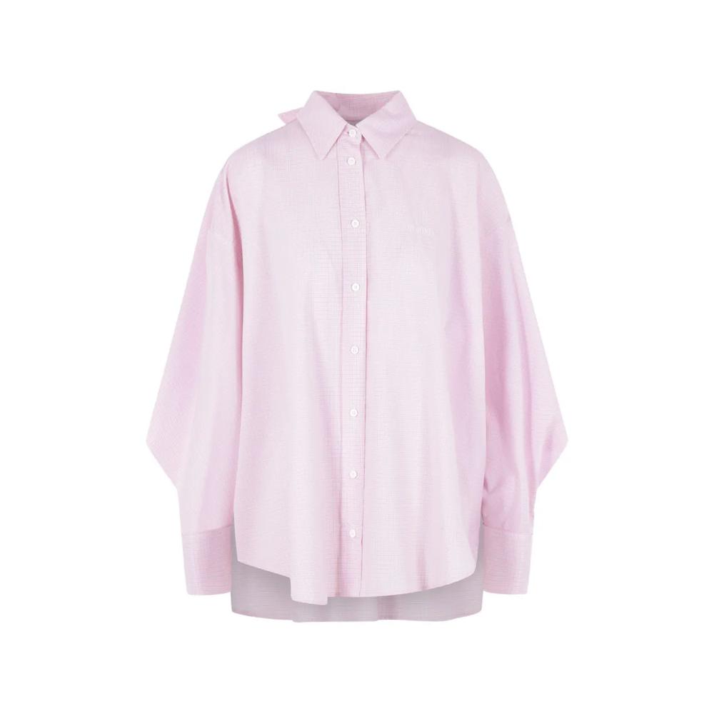 checked draped shirt 1