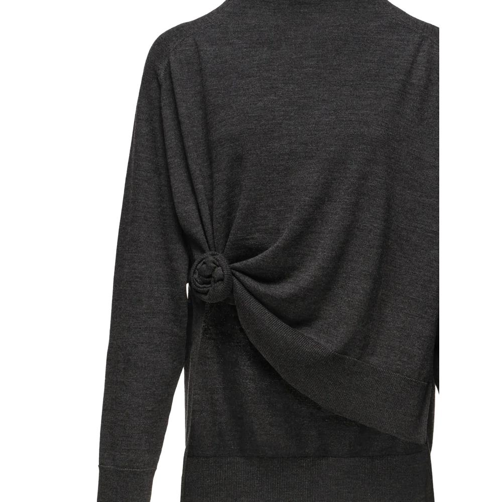 Knotted wool turtleneck sweater 3