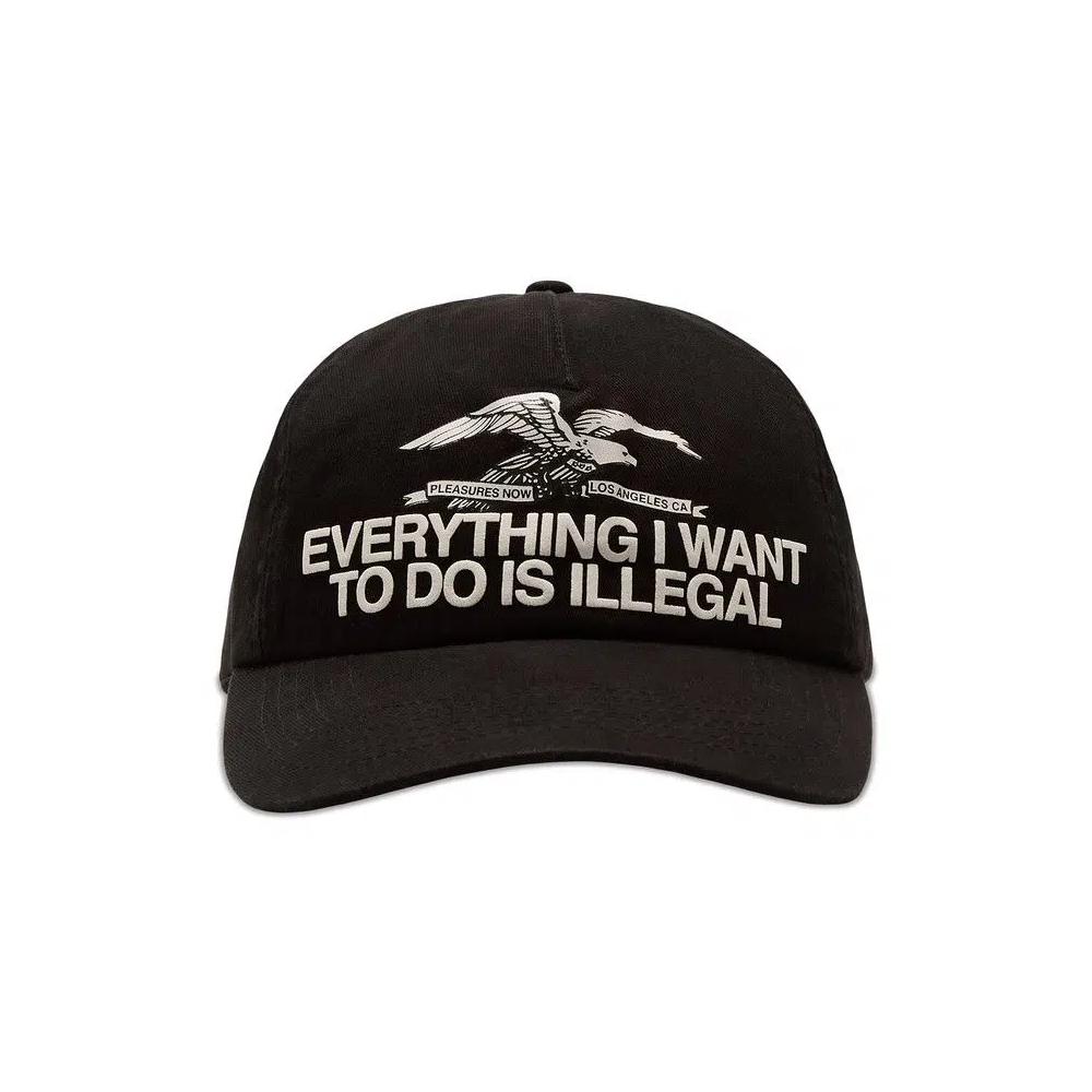Бейсболки Pleasures Illegal Snapback 'Black' 1