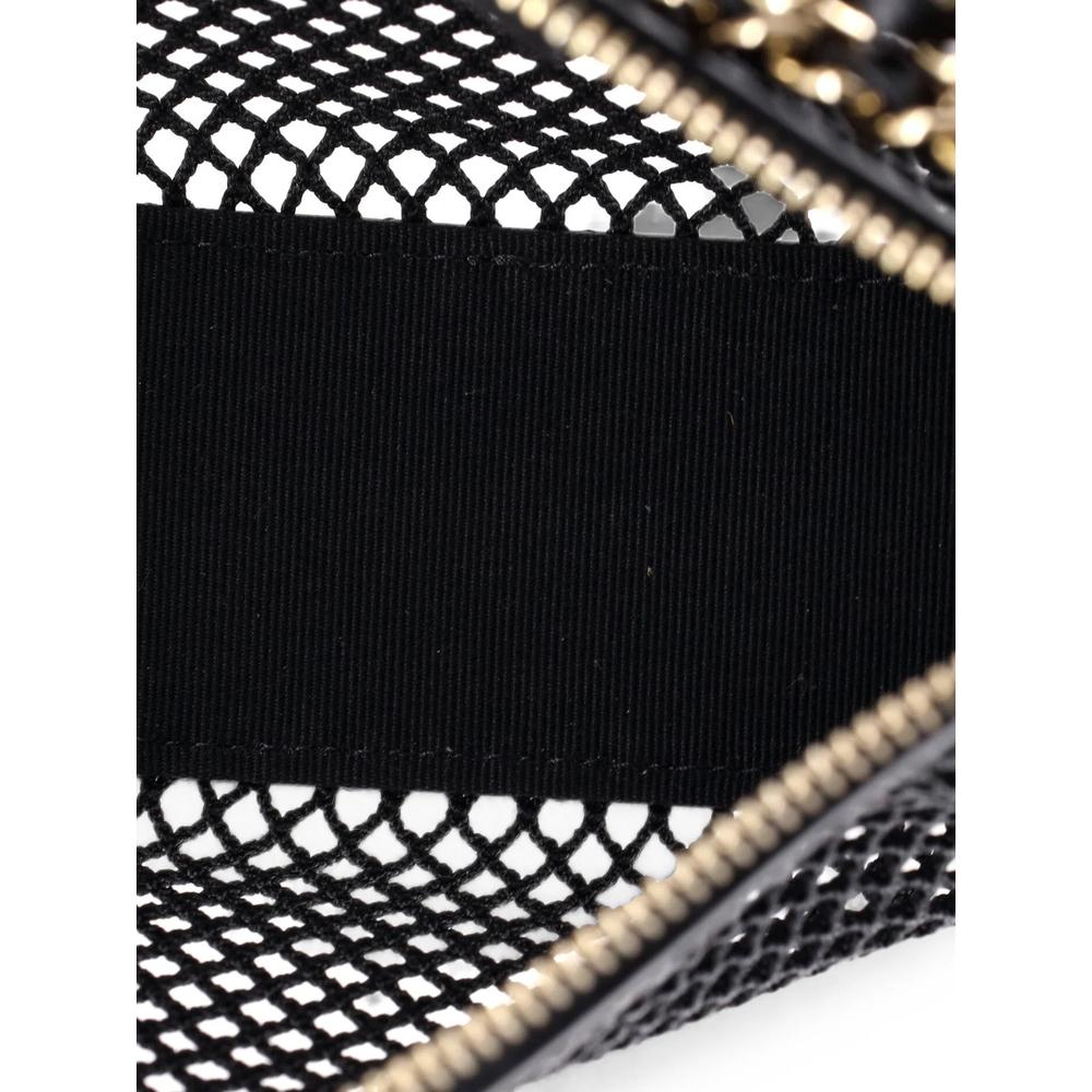 Half Moon with Chain Mesh with Quilted Lambskin clutch bag 5