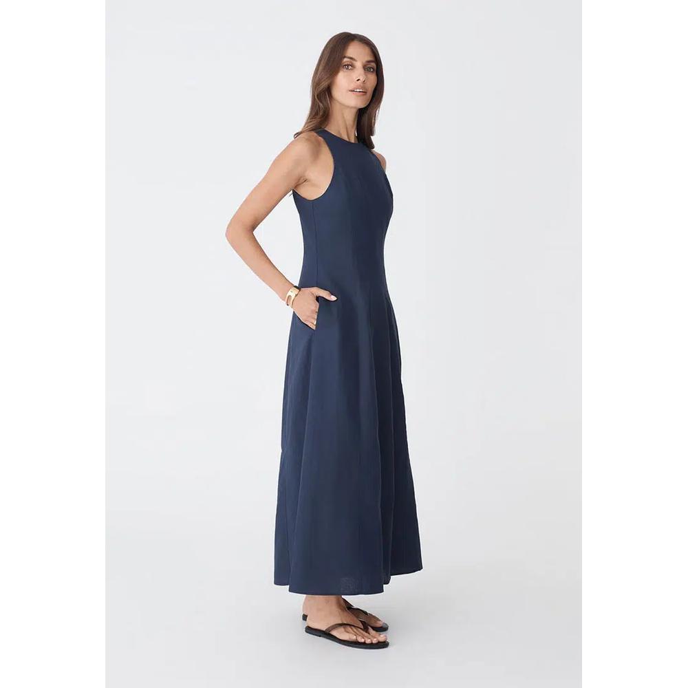 Платье Tory Linen Blend Panel Dress 3