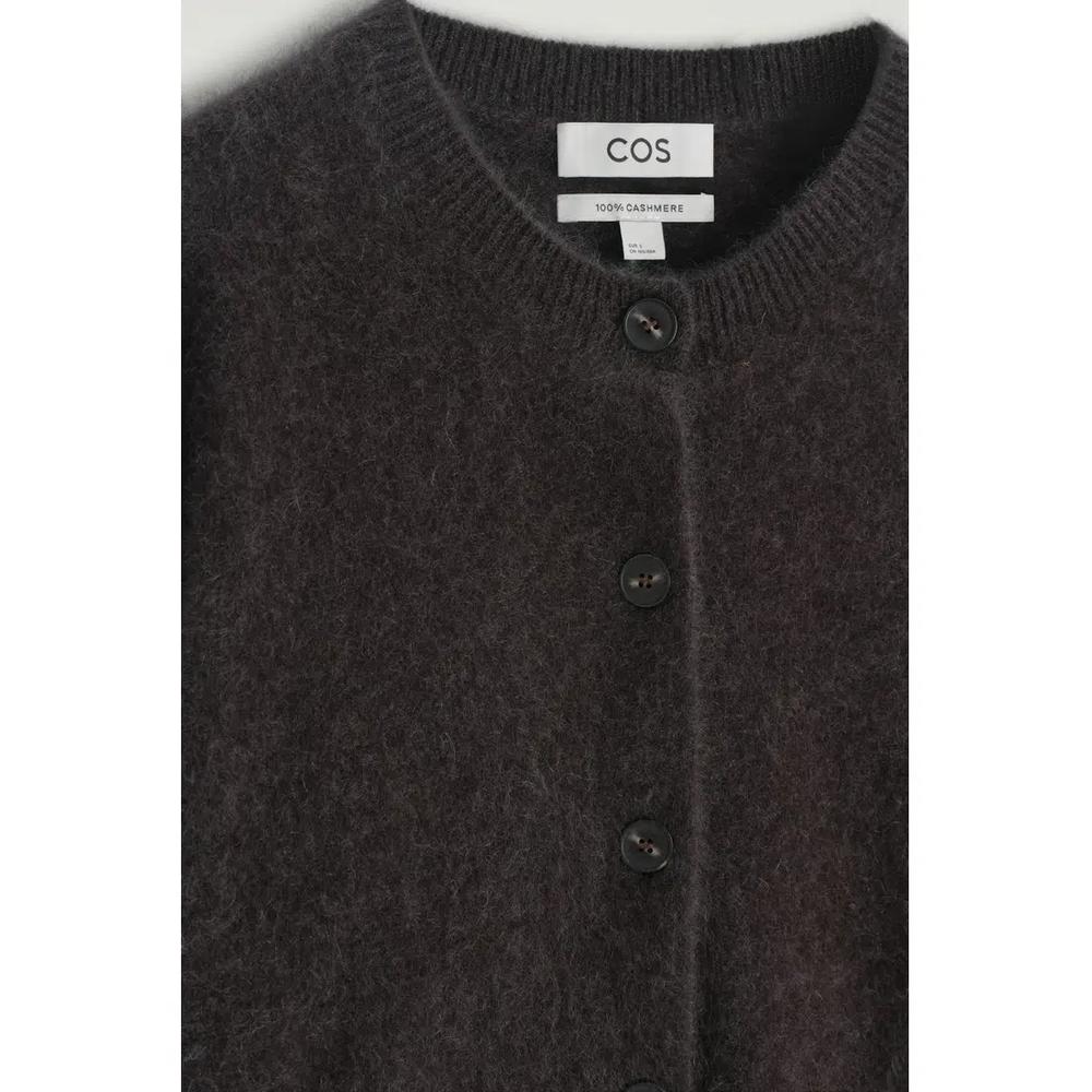 КАРДИГАН С КРУГЛЫМ ВЫРЕЗОМ ИЗ ЧЕСАНОГО КАШЕМИРА 7