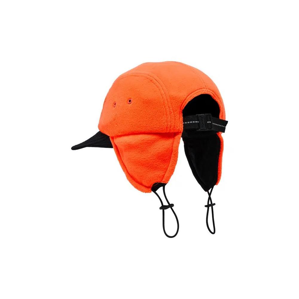 Шапка-авиатор Supreme Polartec с ушками Camp Cap «Оранжевый» 3