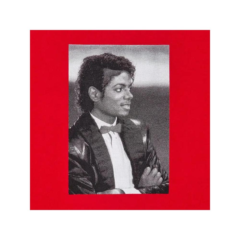 Футболки с коротким рукавом Supreme Michael Jackson Portrait Tee 'Red' 2