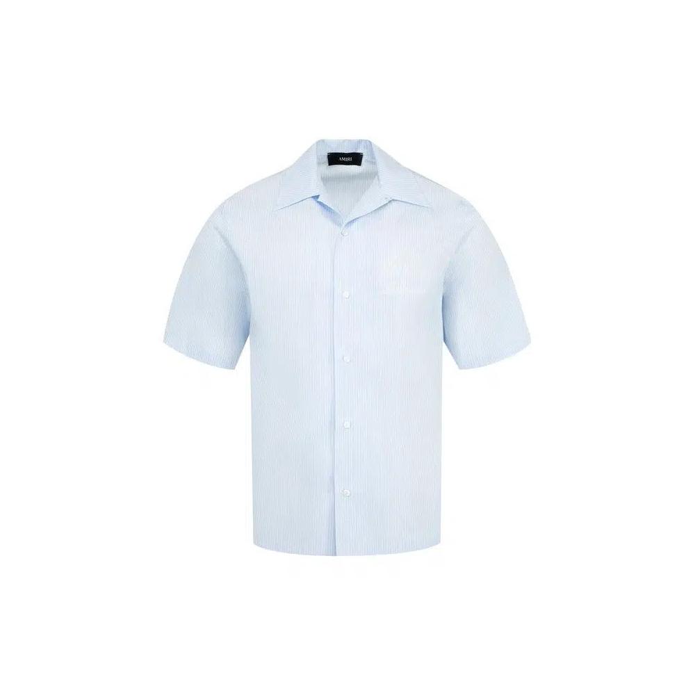 Топы Amiri Starburst Poplin Camp Shirt 'Ashley Blue' 1