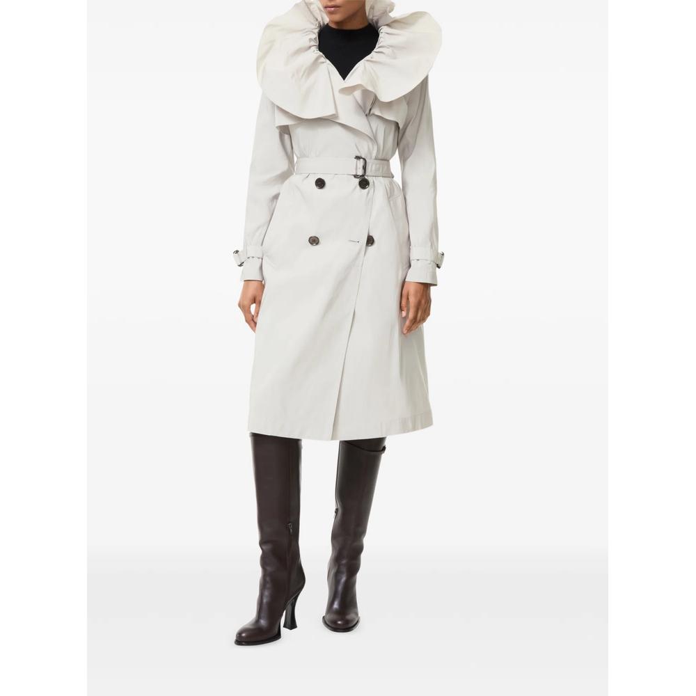 long faille Clare trench coat 2
