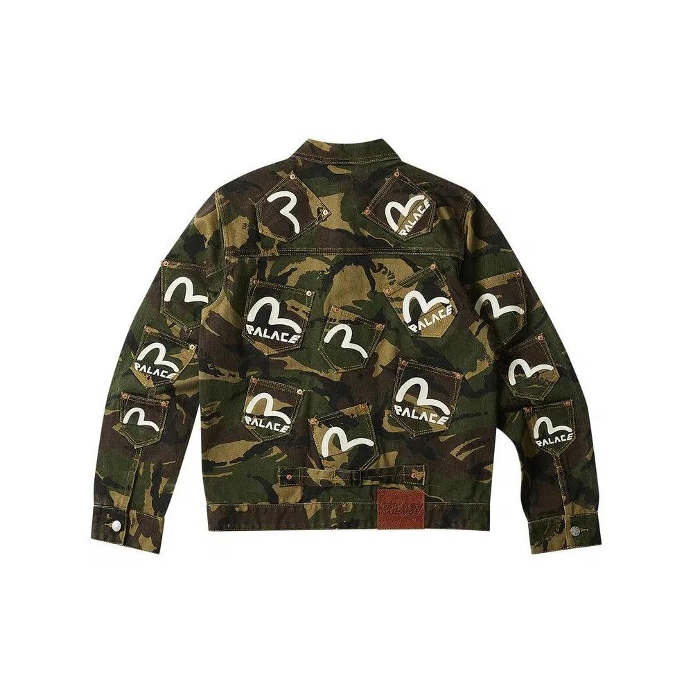 Джинсовые куртки Palace x Evisu Type One Denim Jacket 'Camo' 3