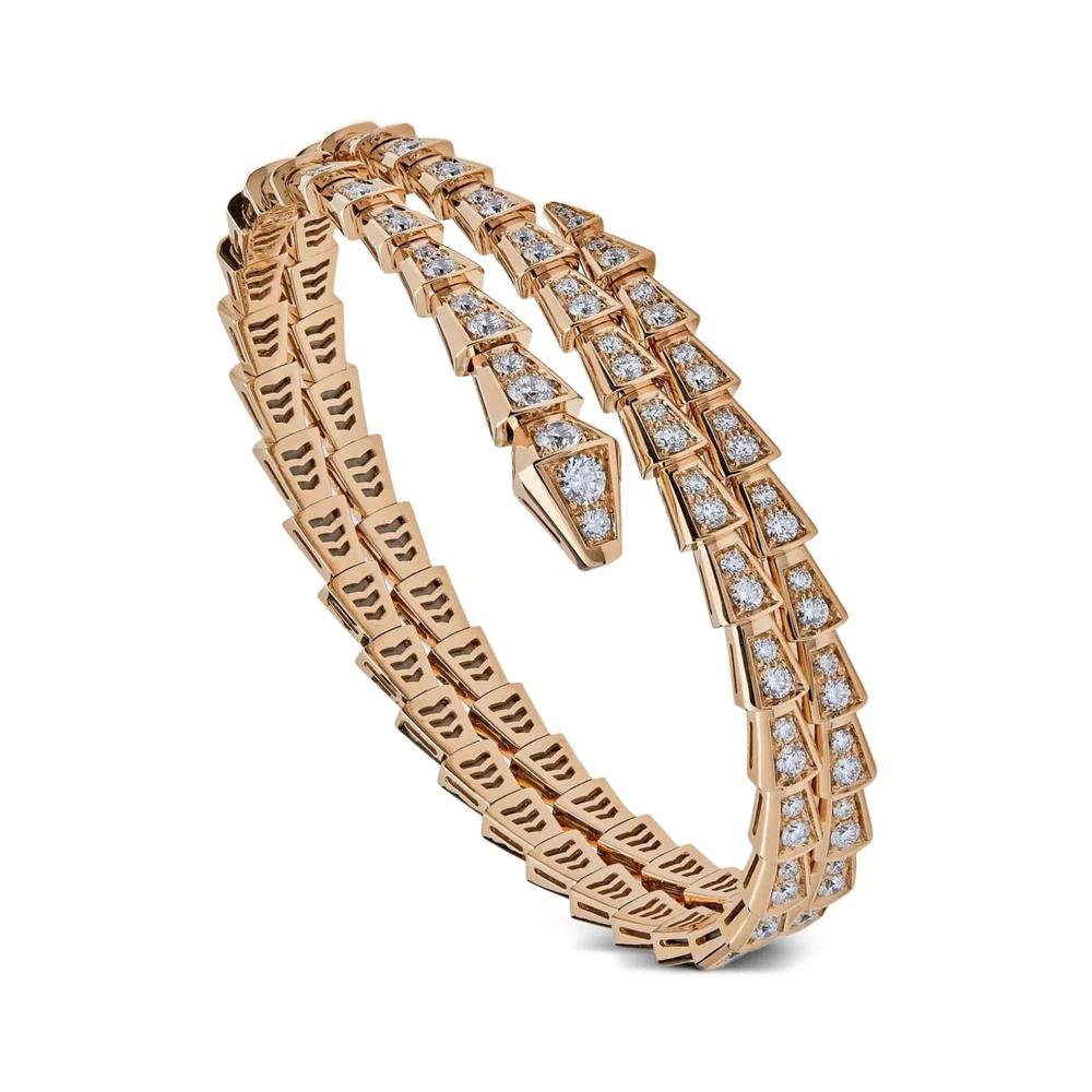 Браслет Serpenti Viper из розового золота с бриллиантами 2