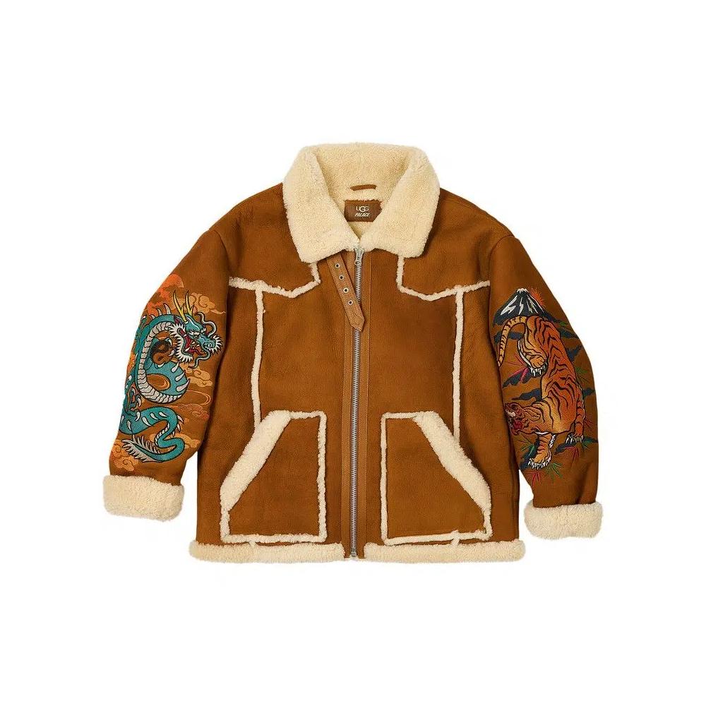 Дубленки Palace x Ugg Shearling Jacket 'Chestnut' 1