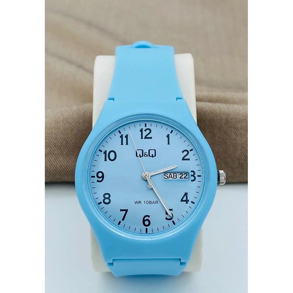 Часы Citizen A212J006Y мужские аналоговые с синим резиновым ремешком 5